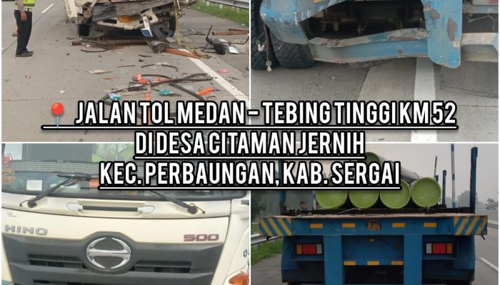 Empat Kecelakaan Terjadi dalam Sehari, Satlantas Polres Sergai Gerak Cepat Lakukan Penanganan