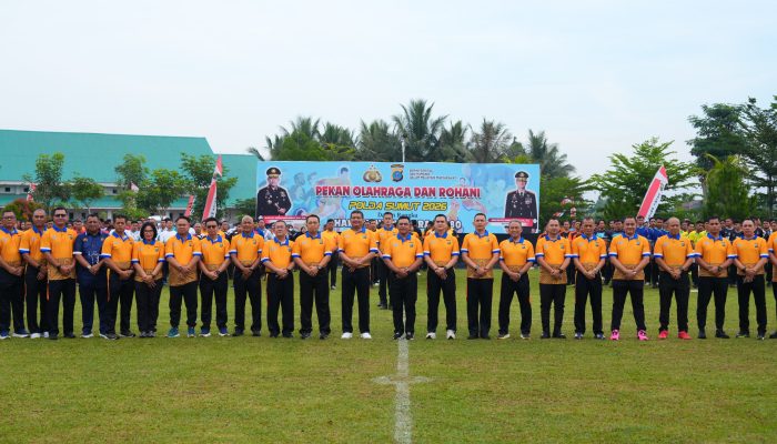 Kapolda Sumut Resmi Buka Pekan Olahraga dan Rohani Sambut Hari Bhayangkara ke-80