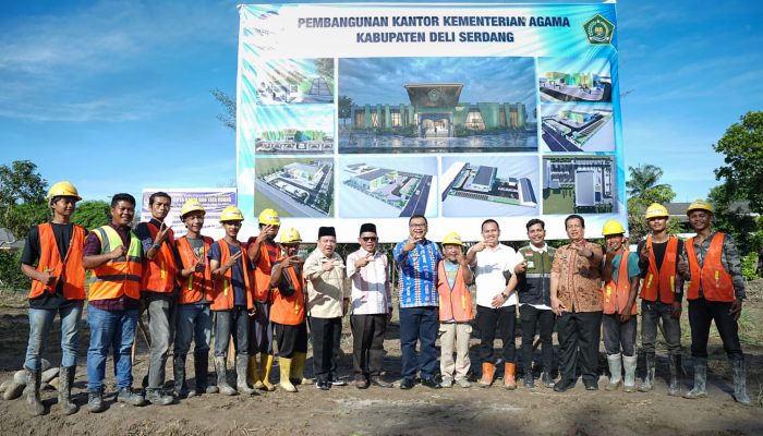 Kantor Kemenag Deli Serdang Dibangun, Perkuat Kawasan Perkantoran Terpadu