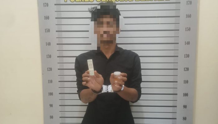 Pengedar Sabu di Sei Buluh Diciduk Polisi saat Rebahan di Rumah