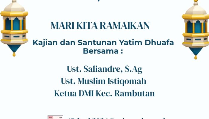 Sambut Tahun Baru Islam 1448 H, Masjid Nurul Hidayah Dan DMI Gelar Tabligh Akbar