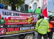Ojol Sumut Orasi Di Kantor Gubsu dan DPRD Desak Tindaklanjuti Potongan Aplikasi 8 Persen hingga Kelangkaan Pertalite