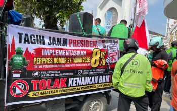 Ojol Sumut Orasi Di Kantor Gubsu dan DPRD Desak Tindaklanjuti Potongan Aplikasi 8 Persen hingga Kelangkaan Pertalite