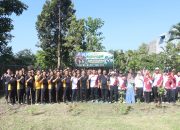 Dukung Gerakan Indonesia ASRI, Polres Blitar Kota dan Pemkot Hijaukan Lapangan Karangsari