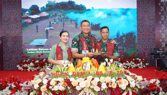 Pangdam I/Bukit Barisan Pimpin Syukuran HUT ke-76 Kodam I/BB, Tekankan Profesionalisme dan Kedekatan dengan Rakyat