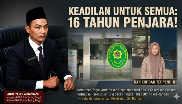 Sikap Politik Nyata Anda Yaser Albantani Amk: Kawal Kasus Disabilitas dari Pesan WhatsApp hingga Tuntutan 16 Tahun Penjara