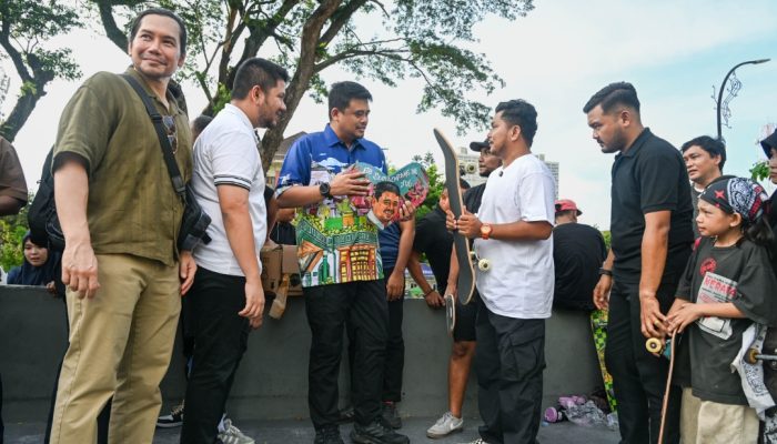 Saksikan Go Skateboarding Day 2026 di Medan, Bobby Nasution Dorong Penambahan Event dan Skatepark di Sumut