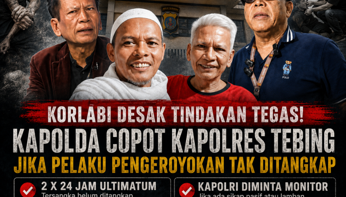 KORLABI Desak Kapolda Copot Kapolres Tebing Tinggi Jika Pelaku Pengeroyokan Tak Ditangkap