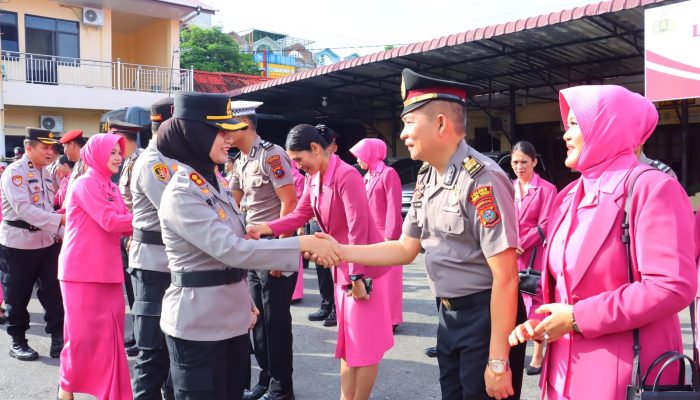 Kapolres Tebing Tinggi Pimpin Kenaikan Pangkat 35 Personel Polri