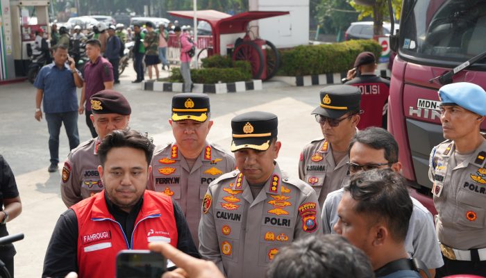 Polda Sumut dan Polrestabes Medan Kawal Distribusi BBM, Sebelas Mobil Tangki Dikawal ke SPBU