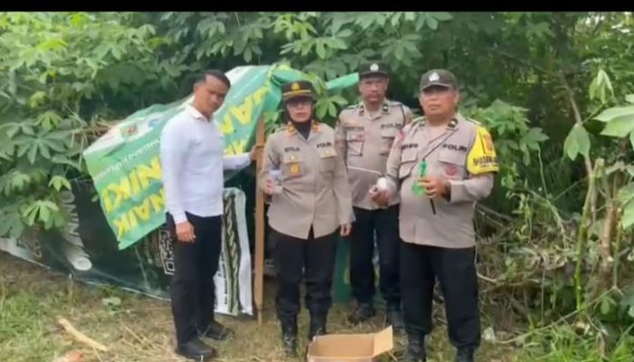 Polsek Binjai Kembali Grebek Sarang Narkoba di Tandem Hilir, Tiga Bong Disita dan Barak Dimusnahkan