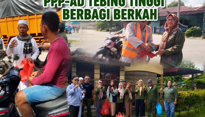 Aksi Sosial Rutin, PPP-AD Tebing Tinggi Konsisten Berbagi Berkah di Hari Jumat