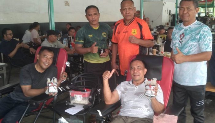 Usai Main Bola, Mantan Paguyuban PSDS Gelar Aksi Donor Darah