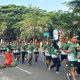 Jaga Kebugaran Prajurit, Personel Kodim 0807/Tulungagung Gelar Lari Santai di Alun-alun