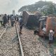 Kecelakaan Maut di Perlintasan KA Tanpa Plang Perbaungan, Dump Truk Ditabrak KA Putri Deli, Sopir Tewas