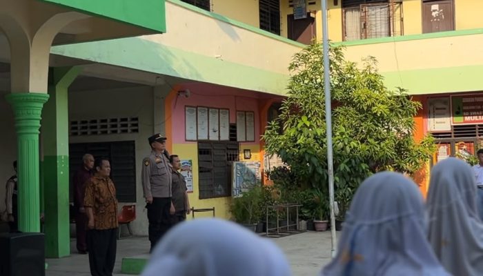 Kanit Samapta Polsek Sunggal Ajak Pelajar Yaspend Mulia Tolak Geng Motor, Tawuran, dan Narkoba