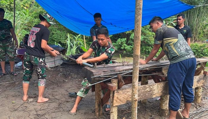 Setahap Demi Setahap, Pembangunan Jembatan Gantung Penghubung Tiga Desa di Nias Utara Mulai Terwujud