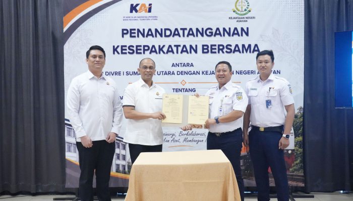 KAI Sumut dan Kejari Asahan Perkuat Sinergi Hukum Dukung Layanan Kereta Api