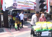 Gerakan Pangan Murah Polres Blitar Kota Disambut Antusias, 215 Kilogram Beras SPHP Tersalurkan