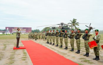 Menhan RI Didampingi Kasdam I/BB Kunjungi Yonif TP 902/SPG, Tinjau Fasilitas dan Beri Motivasi Prajurit