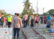 Polres Tebing Tinggi Tangani Kecelakaan Kereta Api, Satu Pengendara Tewas
