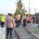 Polres Tebing Tinggi Tangani Kecelakaan Kereta Api, Satu Pengendara Tewas