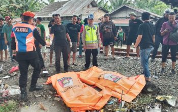 TKP Perbaungan, Dua Warga Labuhanbatu Utara Tewas Ditabrak KA Putri Deli di Perlintasan Tanpa Palang
