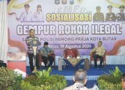 Wali Kota Blitar Ajak Warga Gempur Rokok Ilegal, 2 Juta Batang Dimusnahkan