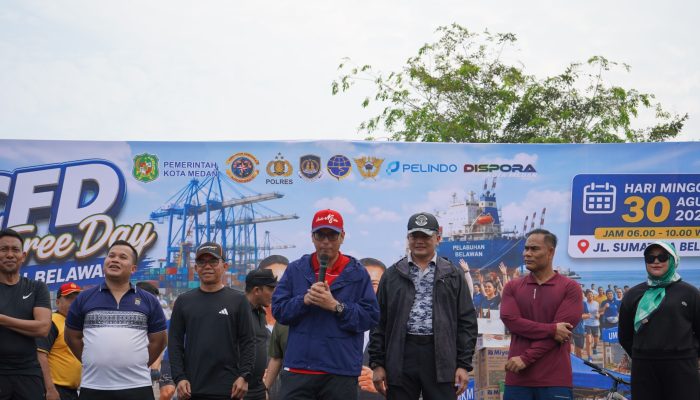 Kodaeral I Ajak 800 Warga Belawan Hidup Sehat Lewat CFD