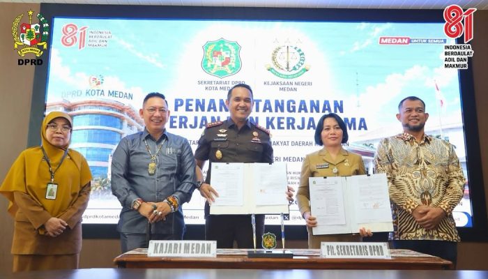 Sekretariat DPRD Medan dan Kejari Perkuat Kerja Sama Bidang Perdata dan Tata Usaha Negara