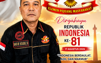 Ketua DPW LSM Elang Mas Sumut Ucapkan Dirgahayu ke-81 RI, Usung Motto Indonesia Berdaulat, Adil dan Makmur