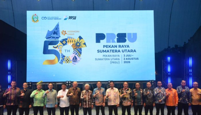 Wali Kota dan Wakil Wali Kota Tanjung Balai Hadiri Penutupan PRSU Ke-50 Tahun 2026