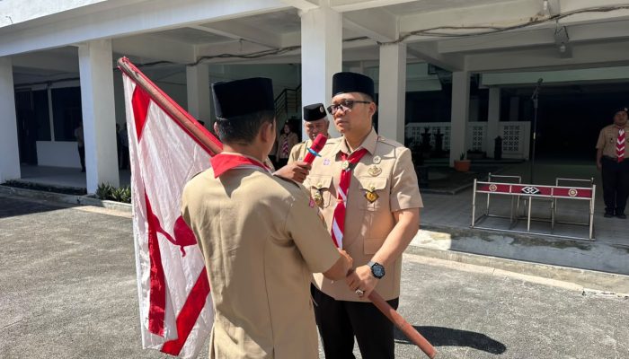 Wakil Wali Kota Lepas Keberangkatan 34 Kontingen Pramuka Tanjung Balai Ikuti Jamnas XII di Cibubur