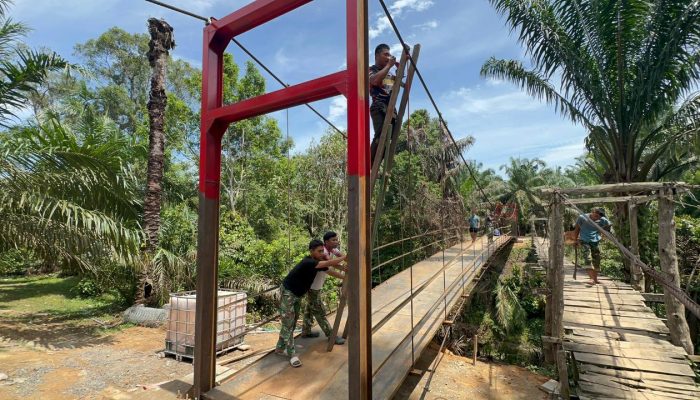 Pembangunan Jembatan Gantung Desa Bolatan Capai 73 Persen, Warga Segera Miliki Akses Penyeberangan Baru