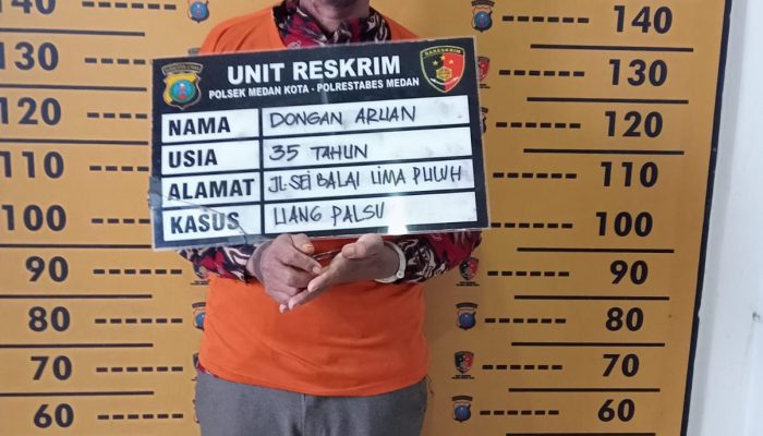 Datang ke Medan Edarkan Upal, Warga Batubara Ini Masuk Penjara Polsek Medan Kota