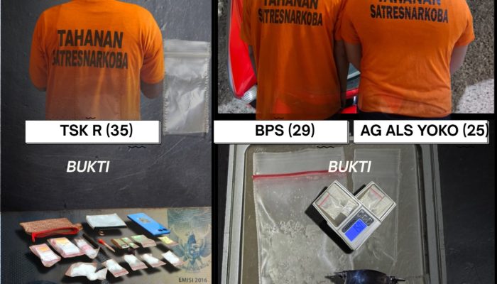 Dalam 2 Hari, Polres Binjai Ungkap 3 Kasus Narkoba dan Tangkap 3 Pelaku