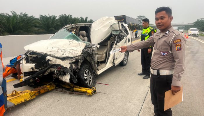 Kecelakaan Maut di Tol Medan-Tebing Tinggi, Penumpang Innova Tewas