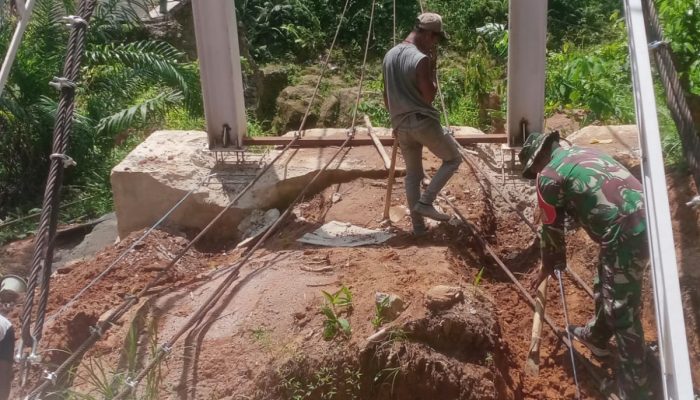 Jembatan Gantung Bosar Galugur Capai 81,6 Persen, Akses Warga Segera Terhubung
