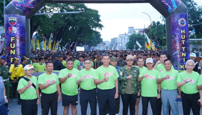 Pangdam I/BB Lepas 20 Ribu Peserta Fun Run 5K HUT ke-81 TNI di Medan