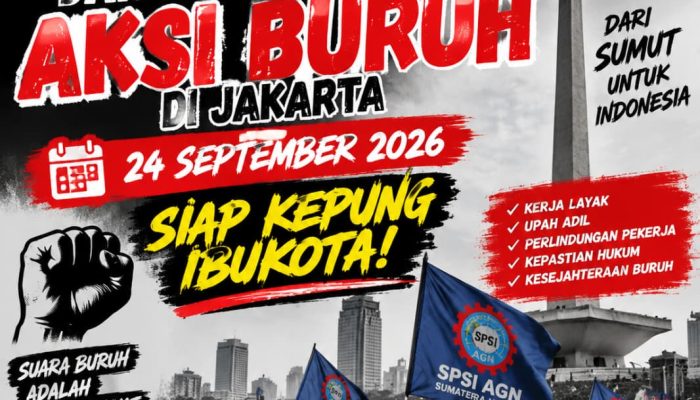 SPSI AGN Sumut Siap Kawal Aksi Nasional Buruh 24 September di Jakarta