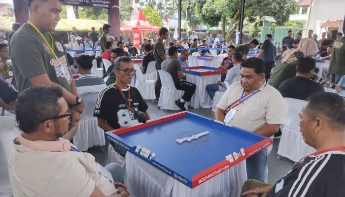 Semarak HUT ke-81 TNI, 1.818 Peserta Ikuti Open Turnamen Domino Orado