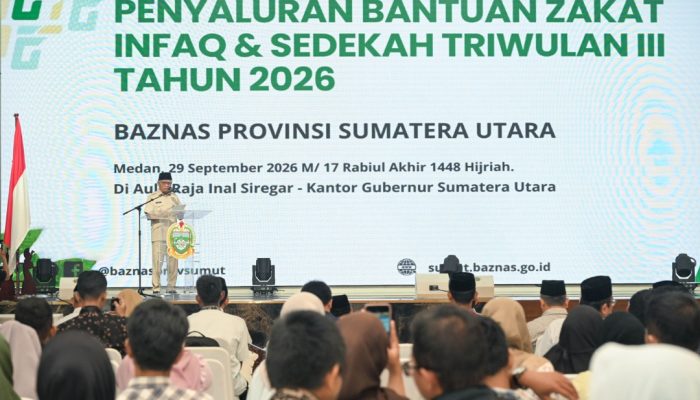 Penerimaan Zakat Baznas Sumut Tembus Rp11,5 Miliar, Wagub Minta Mustahik Didampingi hingga Mandiri