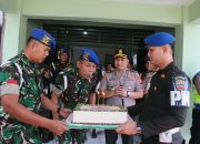 HUT ke-81 TNI, Kapolres Tebing Tinggi Datang Bawa Kue dan Pesan Persatuan