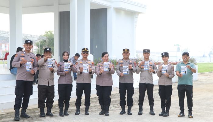 Polres Serdang Bedagai Gelar Senam Sehat dan Sosialisasi SMA Kemala Taruna Bhayangkara