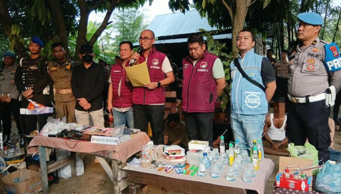 Polda Sumut Gerebek Sarang Narkoba di Percut Sei Tuan, 27 Orang Positif dan Dua Diduga Pengedar