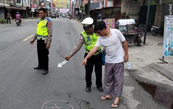 TKP Perbaungan, Disenggol Daihatsu Sigra, Pria  Lansia 79 Tahun Tewas