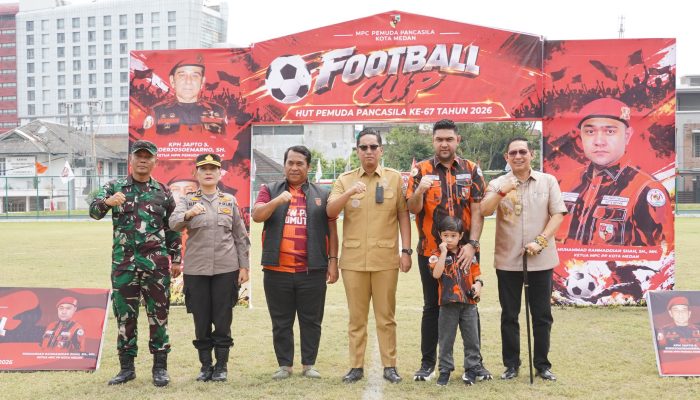 Buka Football Cup HUT ke-67 Pemuda Pancasila, Rico Waas Tekankan Sportivitas dan Kekeluargaan