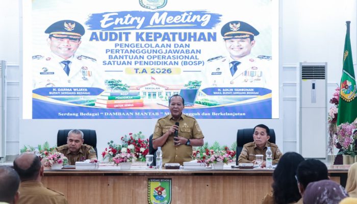 Pemkab Sergai Audit Pengelolaan Dana BOSP 2026, Cegah Temuan Berulang