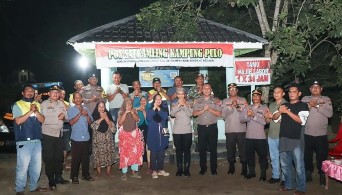 Kapolres Sergai Tinjau Pos Kamling, Ajak Warga Perangi Narkoba dan Kejahatan