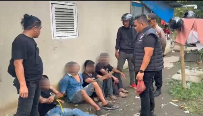Polres Pelabuhan Belawan Gerebek Lokasi Narkoba di Marelan, 4 Pria Diamankan